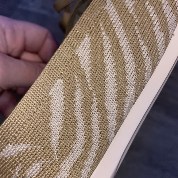 NWT CLARKS CLOUDSTEPPERS CARLY HOPE KNIT BALLET FLATS BEIGE ZEBRA PATTERN SZ 9W - Picture 13 of 14